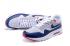 Nike Air Max 1 Ultra Flyknit Men Running Shoes Navy Blue Grey Red White 843384-009