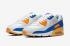 Nike Air Max 90 Knicks White Blue Yellow Running Shoes CT4352-101