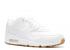 Nike Air Max 90 Leather Pa Ostrich Light White Gum Brown 705012-111