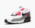 Nike Wmns Air Max 90 White Black Dust Solar Red Running Shoes 325213-132