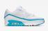 Undefeated x Nike Air Max 90 White Blue Fury Running Shoes CJ7197-102