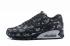 Nike Air Max 90 Essential Black Silver Athletic Sneakers Classic 537384-003