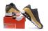 Nike Air Max 90 Woven Men Training Running Shoes Black Gold White 833129-004