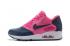 Nike Air Max 90 Premium SE BLUE CHERRY RED Women running shoes 858954-010