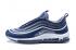 Nike Air Max 97 Running Men Shoes Deep Royal Blue White