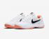 Nike Court Lite White Black Orange Womens Tennis Shoes 845048-101