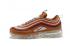 Nike Air Vapormax 97 Unisex Running Shoes Brown Gold All