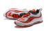 Off White Nike Air Max 98 Unisex Running Shoes Red Light Grey Black