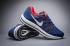 Nike Air Zoom Vomero 12 Blue Running Shoes Navy Lace Up 863762-402