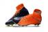 Nike poison three generations of 3D Hypervenom Phantom III DF elite high help FG orange blue men football shoes