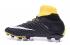 Nike Hypervenom Phantom III DF black yellow white high help football shoes