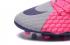 Nike Hypervenom Phantom III FG low help Pink silver deep Blue football shoes