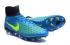Nike Magista Obra II FG Soccers Football Shoes Volt Black Total Navy Blue
