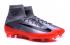 Nike Mercurial Superfly V CR7 FG high help silver orange football shoes