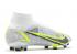 Nike Mercurial Superfly 8 Elite Fg White Volt Black Silver Metallic CV0958-107