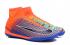 Nike Mercurial Superfly V FG ACC High EA Sports Football Shoes Soccers Orange Colorful Navy Blue