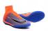 Nike Mercurial Superfly V FG ACC High EA Sports Football Shoes Soccers Orange Colorful Navy Blue