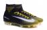 Nike Mercurial Superfly V FG ACC High Football Shoes Soccers Black Yellow