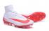 Nike Mercurial Superfly V FG white red soccer shoes
