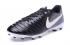 Nike Tiempo VII Legend 7 top of the preparation of leather FG black white men football shoes