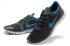 Nike Free 3.0 Run V2 Black Blue Mens Running Shoes 354574-063