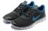Nike Free 3.0 Run V2 Black Blue Mens Running Shoes 354574-063