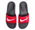 Nike Benassi Swoosh Black White Gym Red Mens Shoes 312618-006