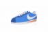 Nike Classic Cortez Nylon Blue White Orange Breathable Stitching 488291-404