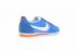 Nike Classic Cortez Nylon Blue White Orange Breathable Stitching 488291-404