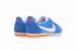 Nike Classic Cortez Nylon Blue White Orange Breathable Stitching 488291-404