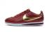 Nike Classic Cortez Nylon Prm Leather Wine Red Metallic Gold White 807472-671