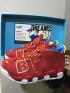 Nike Air More Uptempo Basketball Men Shoes Red Gold
