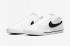 Nike Court Legacy Canvas White Black Swoosh CW6539-101