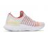 Nike Womens React Phantom Run Flyknit 2 Vast Grey Orange Pink Fire Team White CJ0280-003