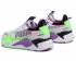 Puma RS-X Bold Fluorescent P White Green Gecko Royal Lilac Mens Shoes 372715-02