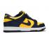 Nike SB Dunk Low Gs Michigan 2021 Maize Midnight Navy Varsity Orange White Total CW1590-700