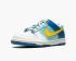 Nike SB Dunk Low GS Splash Yellow Ochre Powder Blue Dark Maroon 309601-471