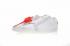 OFF WHITE x Virgil Abloh x Nike SB Blazer Zoom Low White Grey Orange Mesh 864347-168