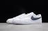 Womens Nike Blazer Low Prm V2 White Blue 454471 107