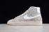 Nike Blazer Mid QS HH Light Grey White Hook Orange Casual Shoes QB6806-103