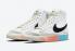 Nike SB Blazer Mid 77 White Black Blue Mulit-Color Shoes DJ4278-101