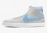 Nike SB Blazer Mid Soft Grey Baby Blue White Shoes 864349-008