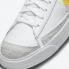 Nike SB Blazer Mid Yellow Swoosh White Grey Black Shoes DJ3050-101
