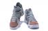 Nike Zoom KD X 10 Men Basketball Shoes Grey Deep Orange Black New