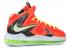 Nike Lebron 10 P.s Elite Bright Crimson Fiberglass Total Black Volt 579827-800