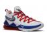 Nike Lebron 17 Low Pre-heat Tune Squad White Royal University Red Game CD5007-100