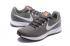 Nike Air Zoom Pegasus 34 Leather Cool Grey Orange Men Running Shoes Sneakers 831351