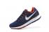 Nike Air Zoom Pegasus 34 Leather Navy Blue Black Red Men Running Shoes Sneakers 831351-002