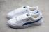 Puma Basket Classic LFS White Blue Mens Shoes Sneakers 354367-23