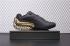 Puma Future Super Gt Black Gold Leather Running Casual Shoes 356158-01